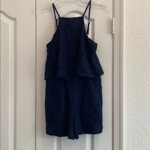 Lilly Pulitzer Navy Lace Romper